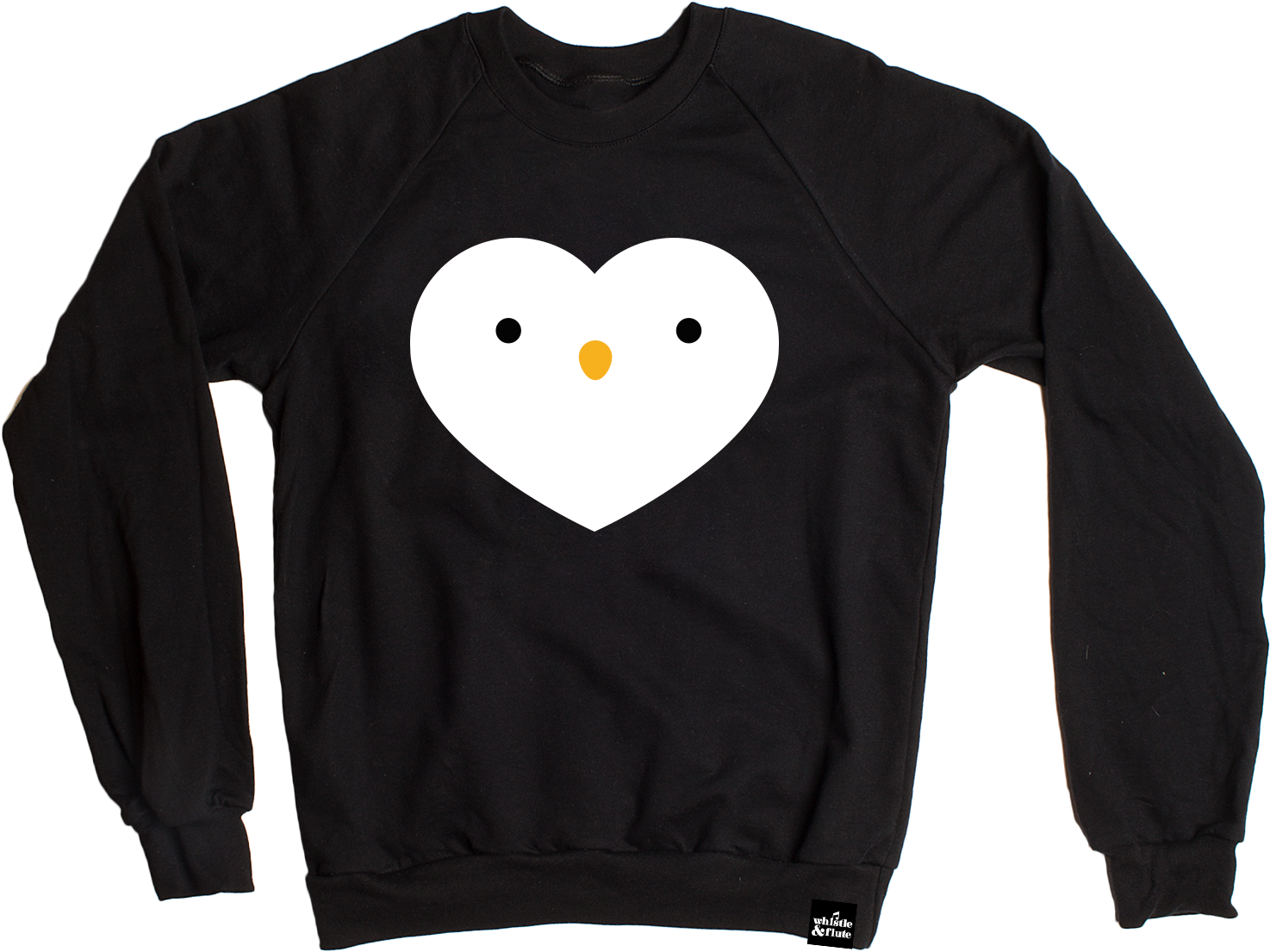 Heart Shaped Penguin Sweatshirt PNG