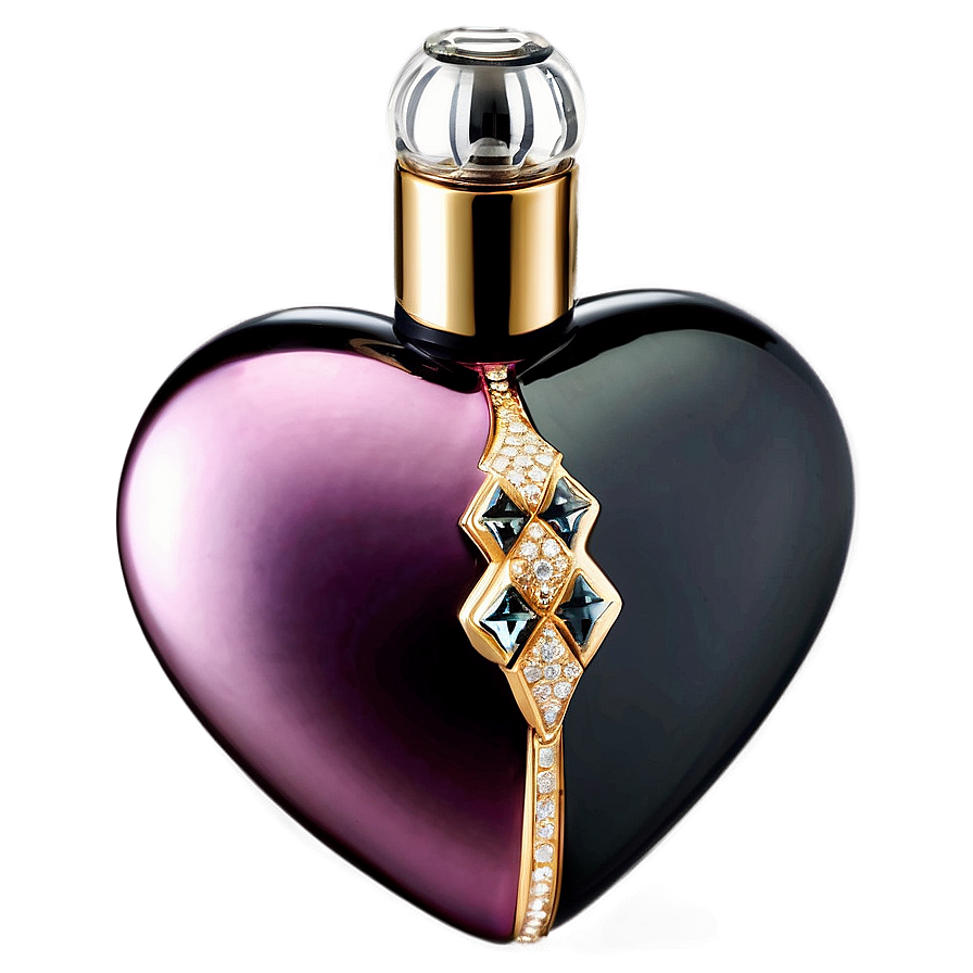 Heart Shaped Perfume Bottle Png 06212024 PNG