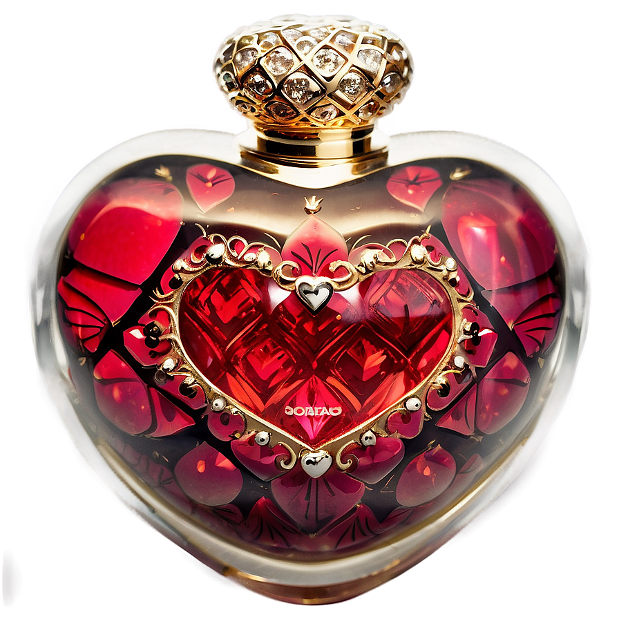 Heart Shaped Perfume Bottle Png 91 PNG