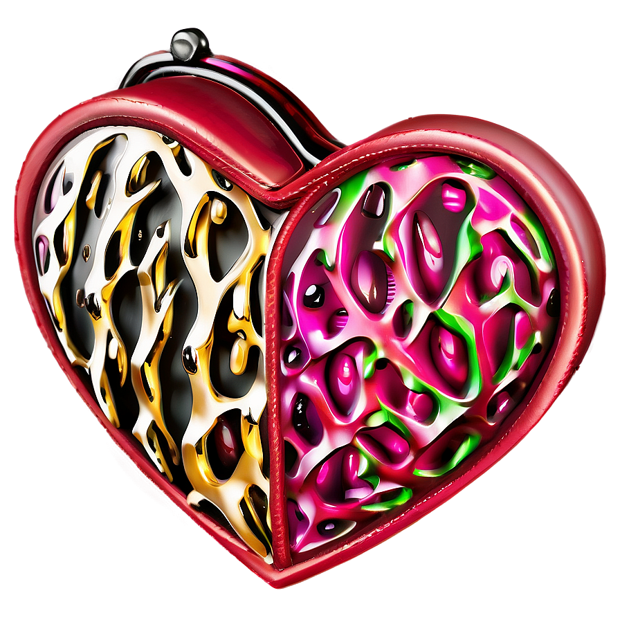Heart Shaped Purse Png 05242024 PNG