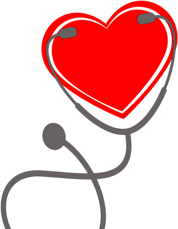 Heart Shaped Stethoscope Graphic PNG
