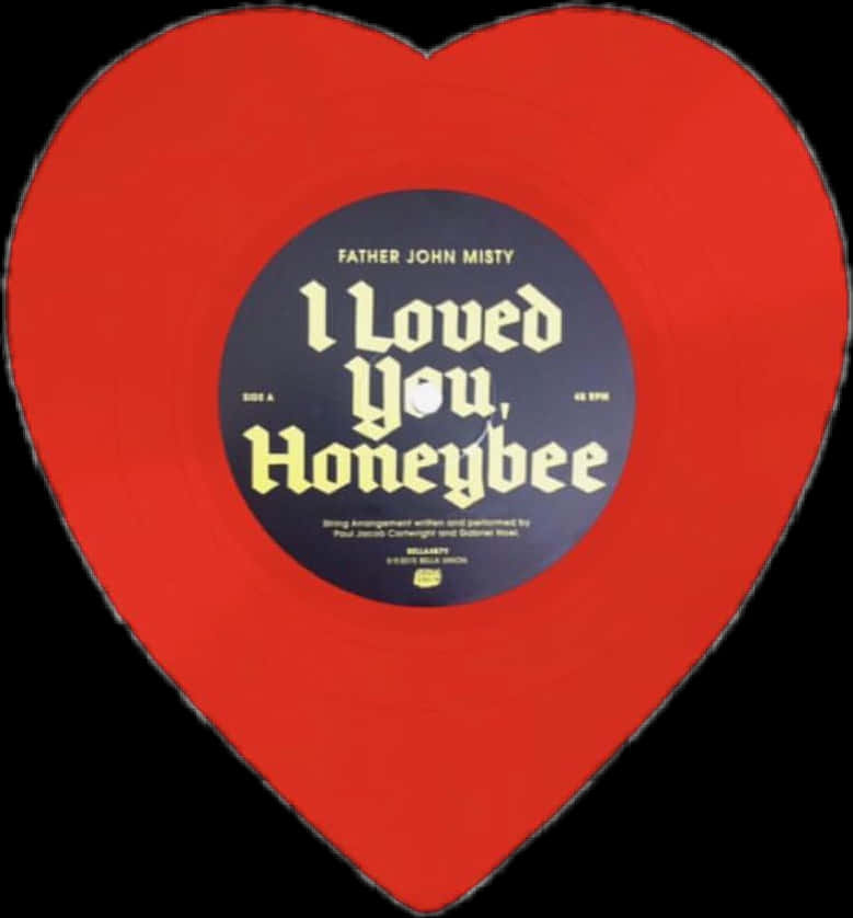 Heart Shaped Vinyl Record PNG