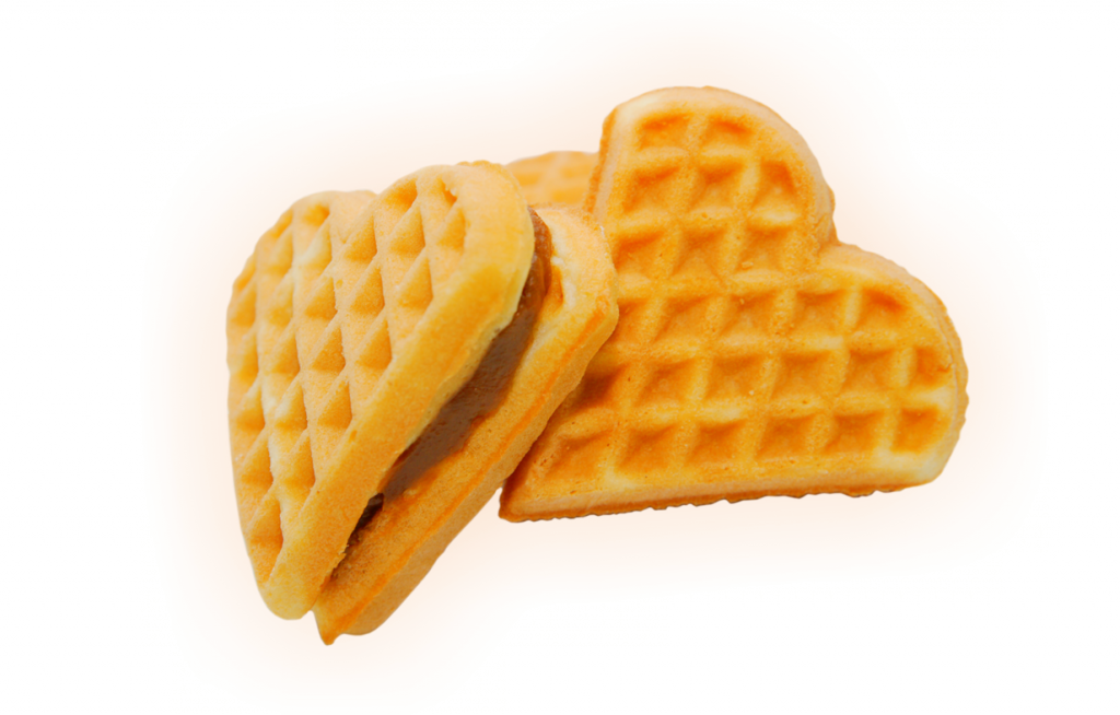 Heart Shaped Waffles PNG
