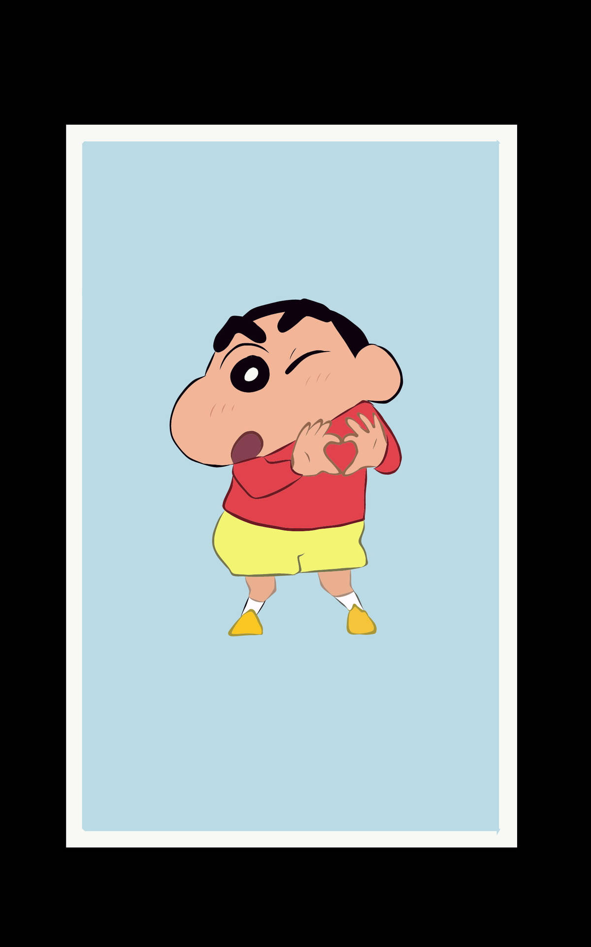 Heart Sign Shinchan Aesthetic Picture