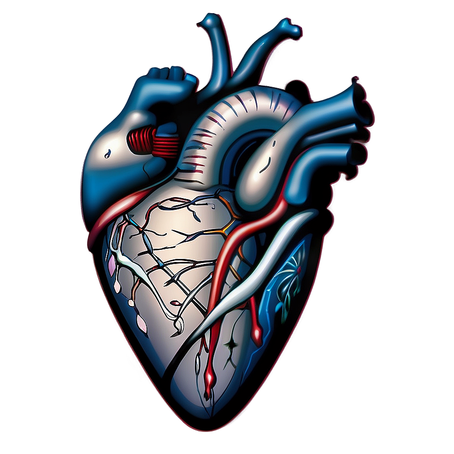 Heart Tattoo Clipart Png 05042024 PNG