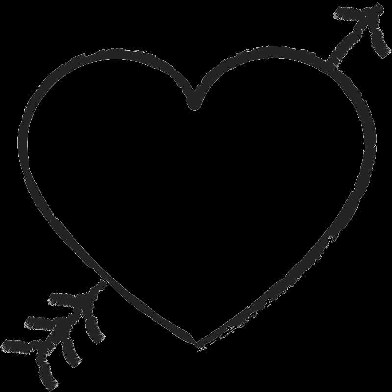 Heart Tattoo Outline PNG