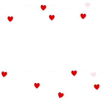 Heart Wave Pattern Black Background PNG