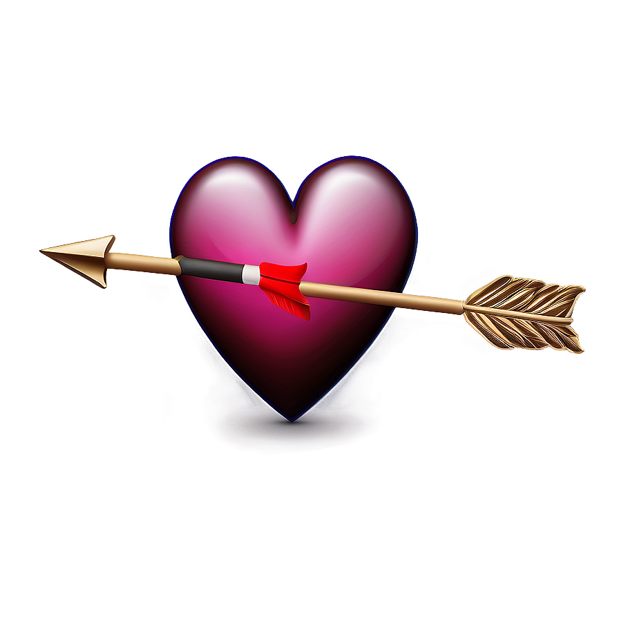Heart With Arrow Emoji Png Design Uio98 PNG
