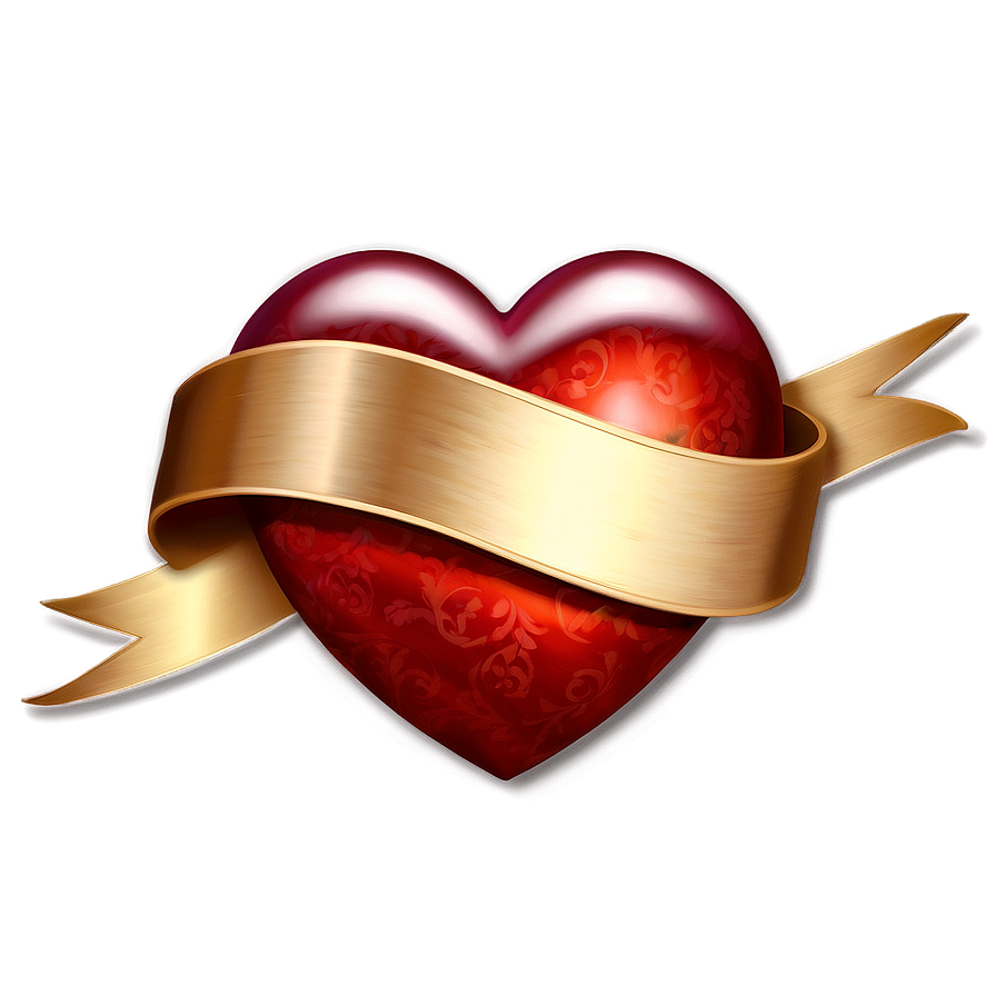 Heart With Banner Tattoo Png 13 PNG