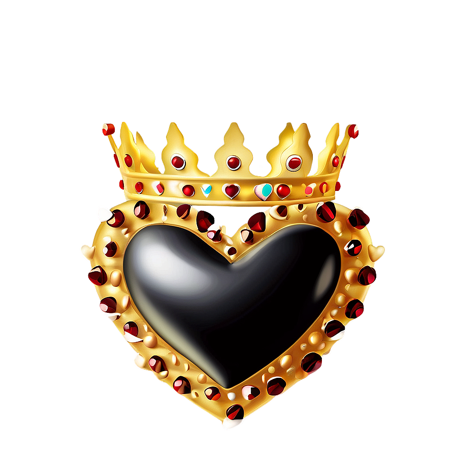Heart With Crown Png D PNG