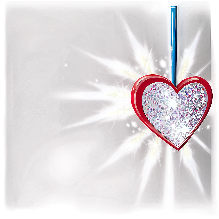 Heart With Glitter Png 46 PNG