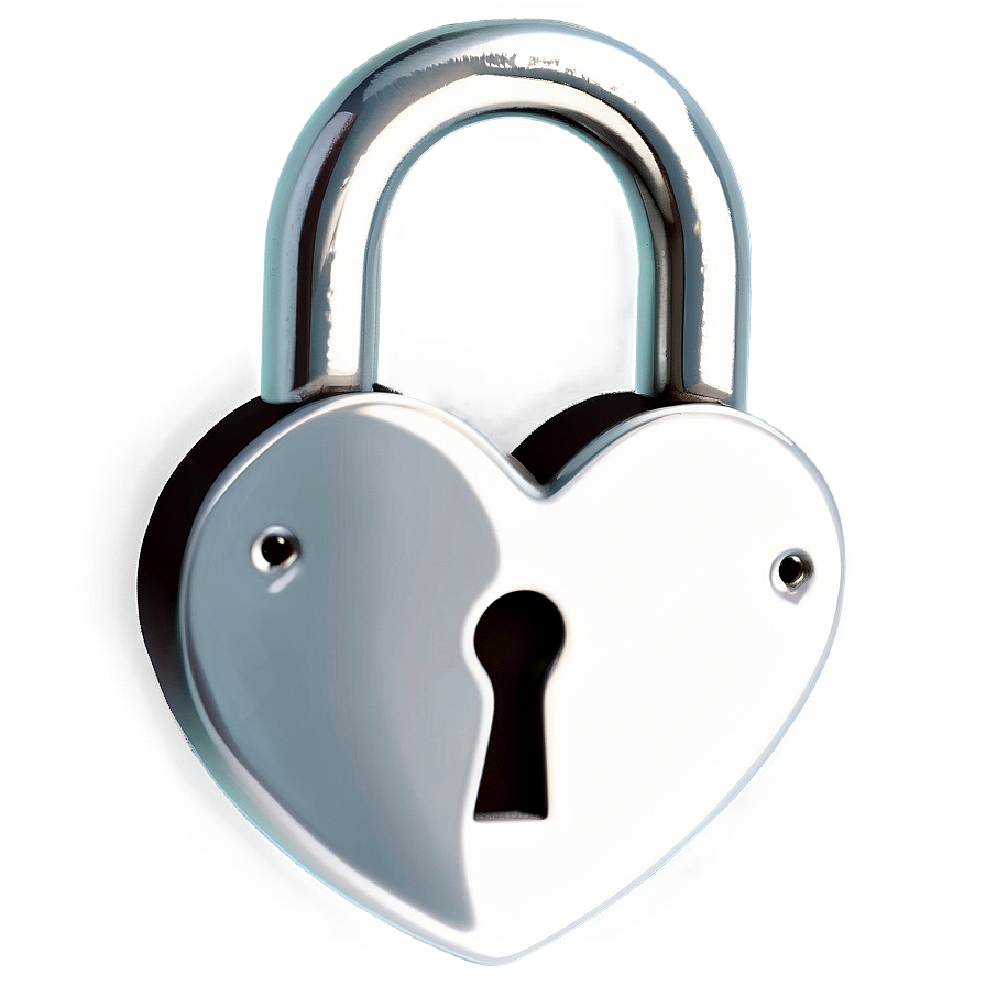 Heart With Lock Clipart Png 06132024 PNG