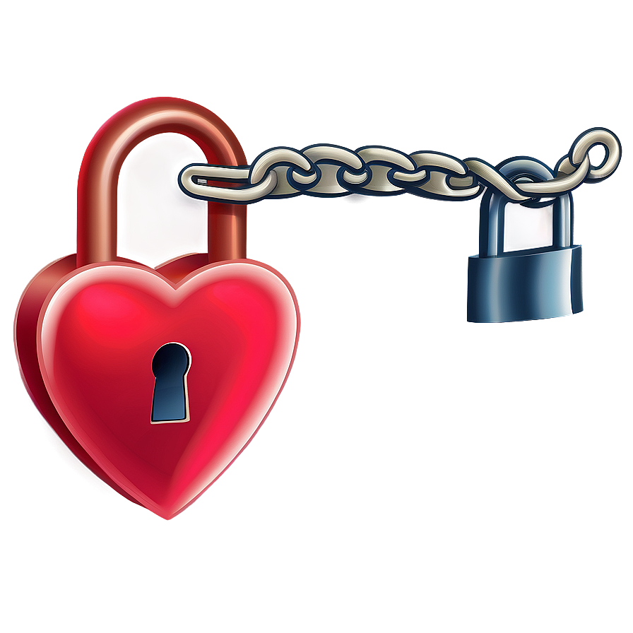 Heart With Lock Emoji Png Graphic Ygl PNG