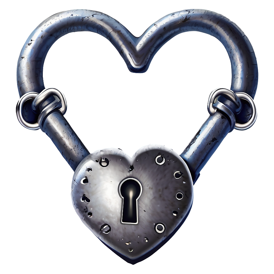 Heart With Lock Tattoo Png 68 PNG