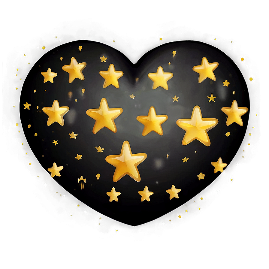 Heart With Stars Emoji Png Illustration 62 PNG