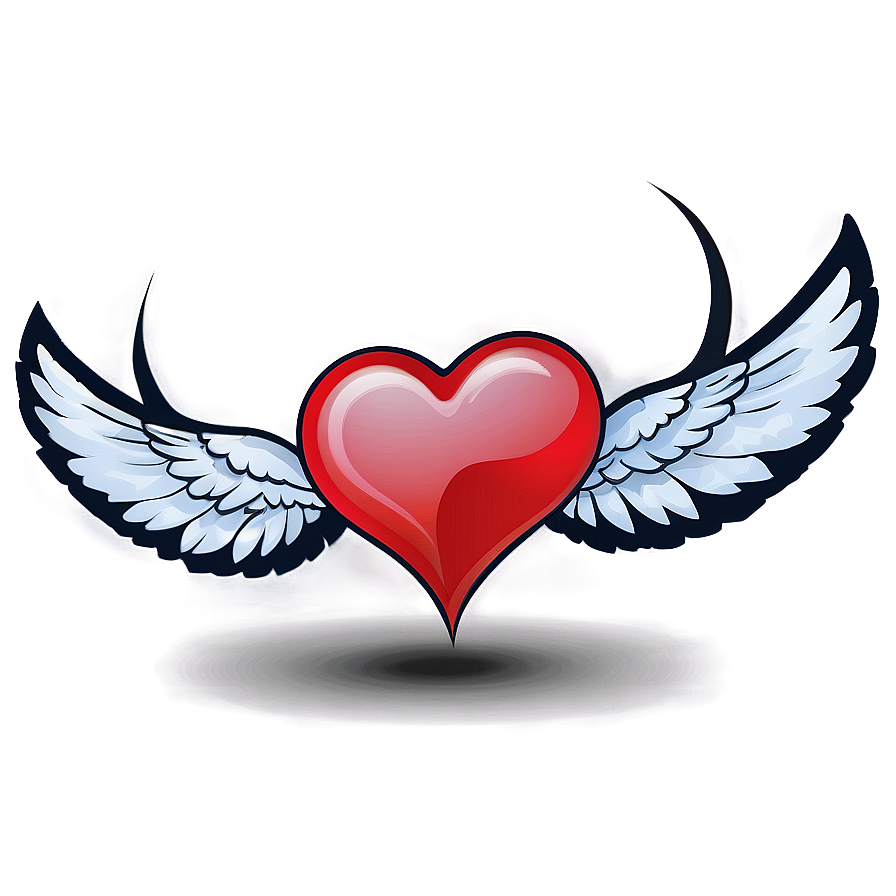 Heart With Wings Clipart Png 06132024 PNG