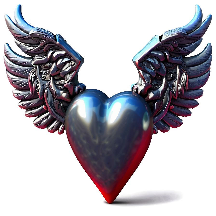 Heart With Wings Clipart Png 92 PNG