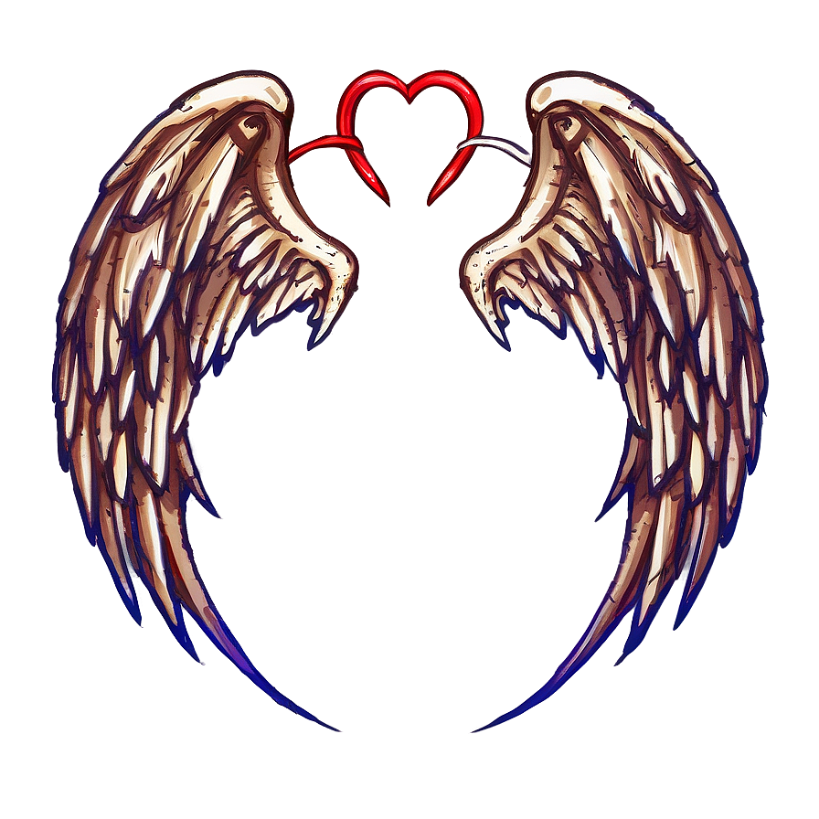 Heart With Wings Sketch Png 06202024 PNG