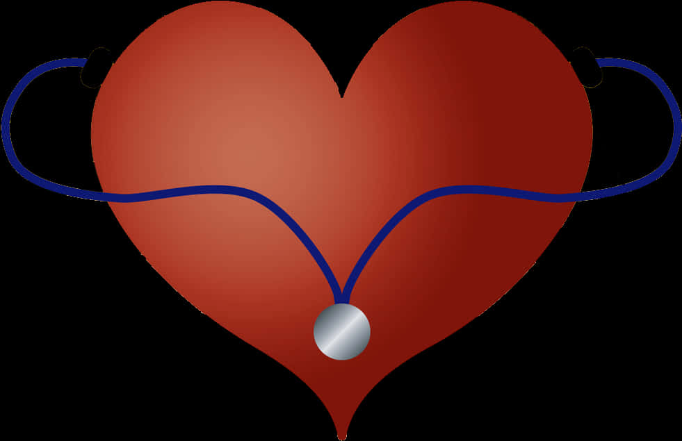 Heartand Stethoscope Graphic PNG