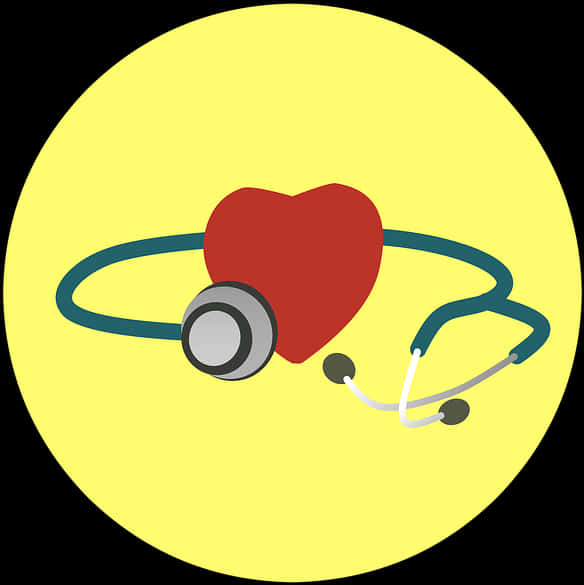 Heartand Stethoscope Icon PNG