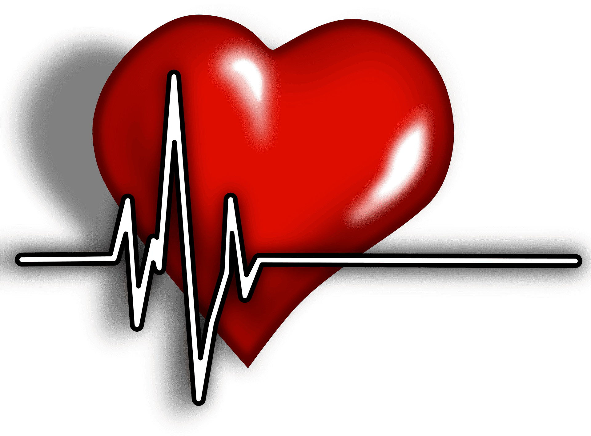 Heartbeat Cardiovascular Health Concept PNG