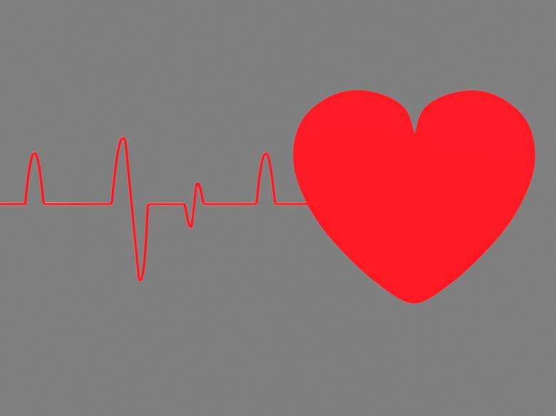 Heartbeat Gray Background Wallpaper