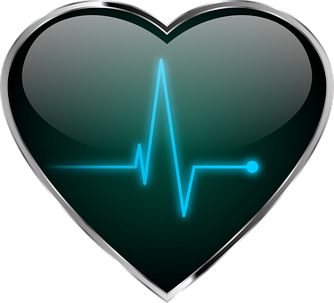 Heartbeat In Heart Icon PNG