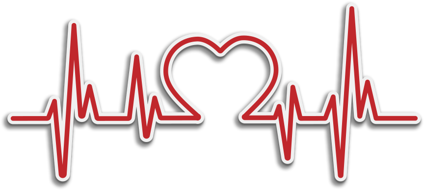 Heartbeat Love Pulse Graphic PNG