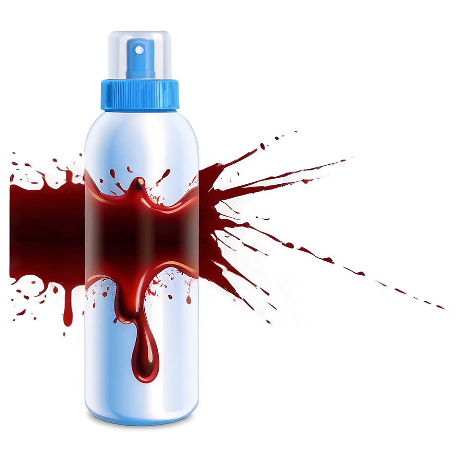 Heartbeat's Trail: Blood Spray Vector Png 04302024 PNG