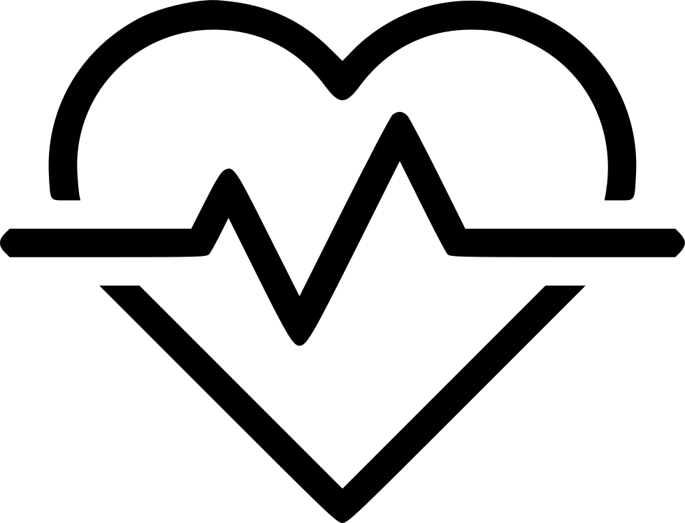 Heartbeat Symbol Outline PNG