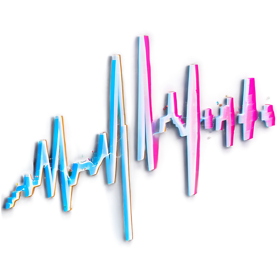 Heartbeat With Glitch Effect Png Qeq76 PNG