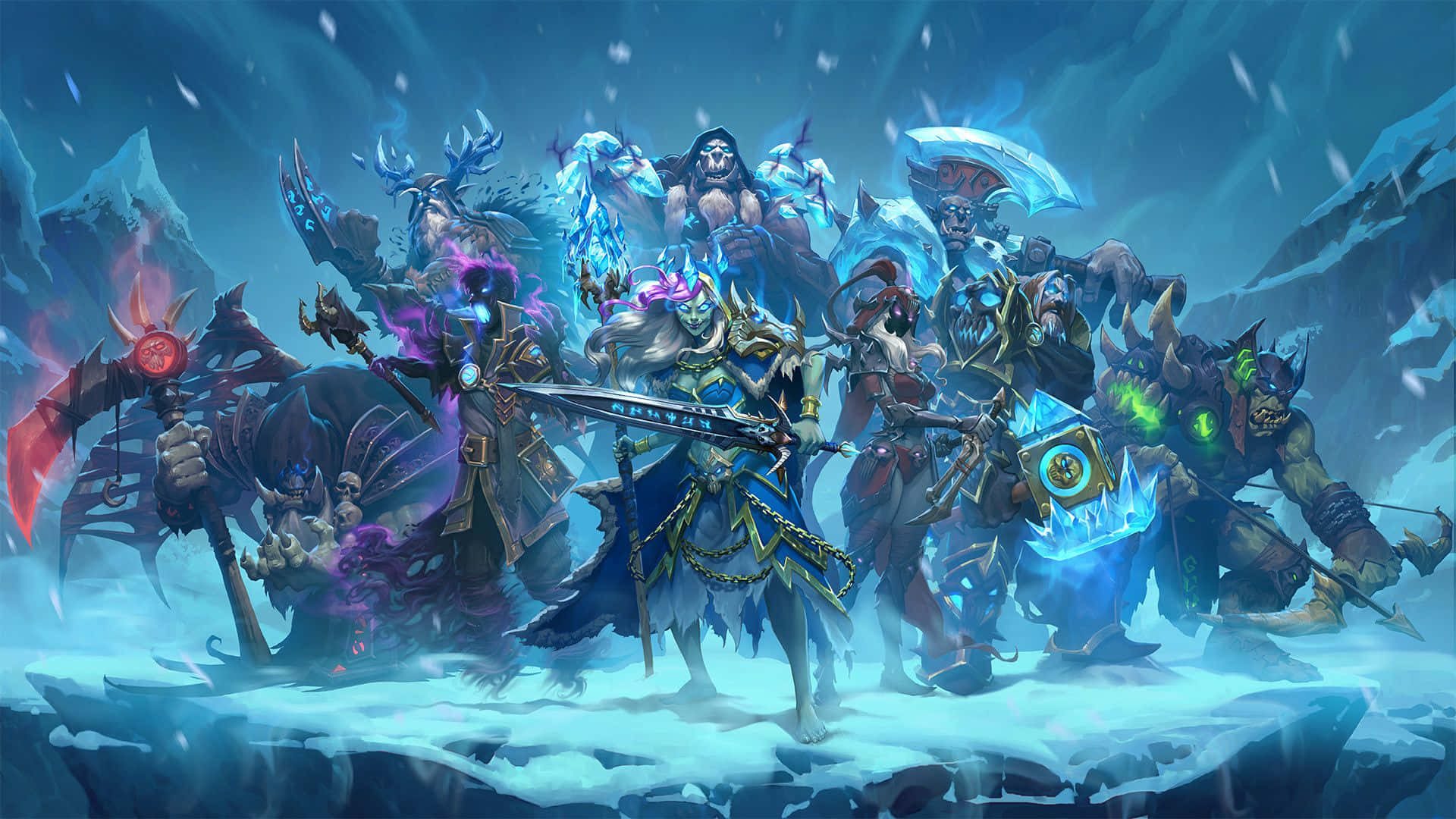 Sixth Expansion Knights Of The Frozen Throne Hearthstone Desktop Wallpaper