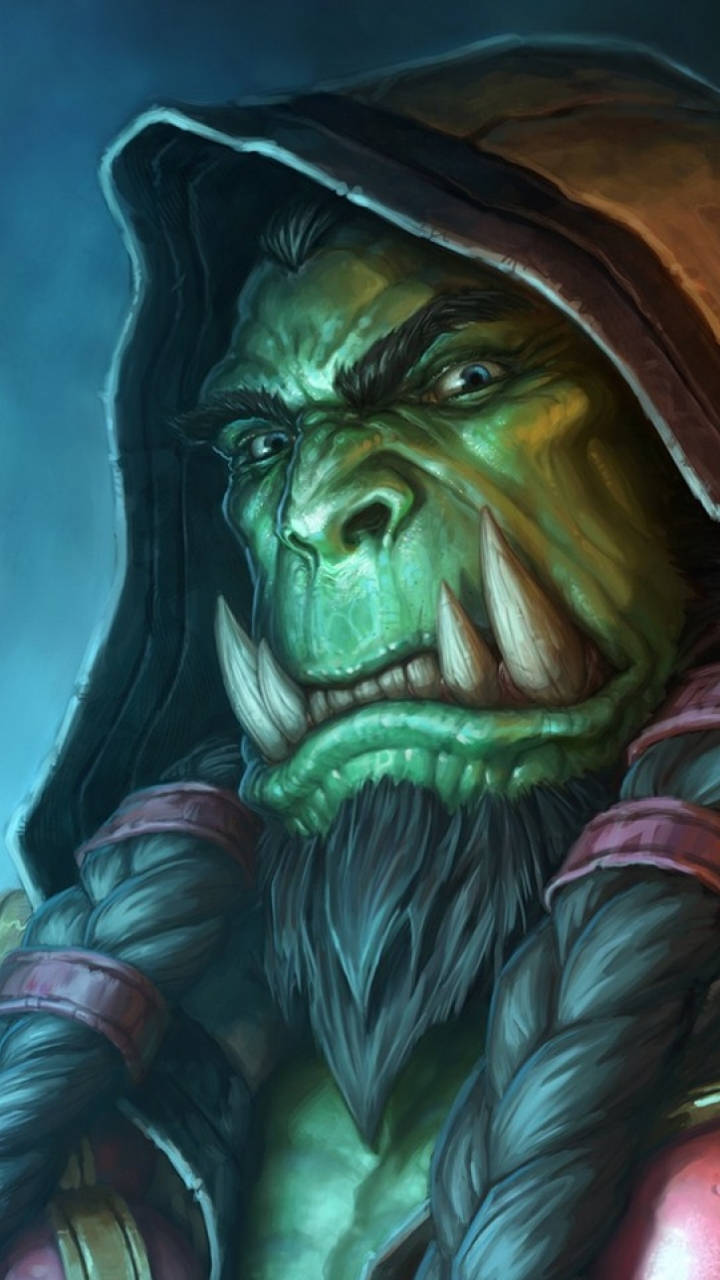Hearthstone Phone Thrall Close-up Wallpaper
