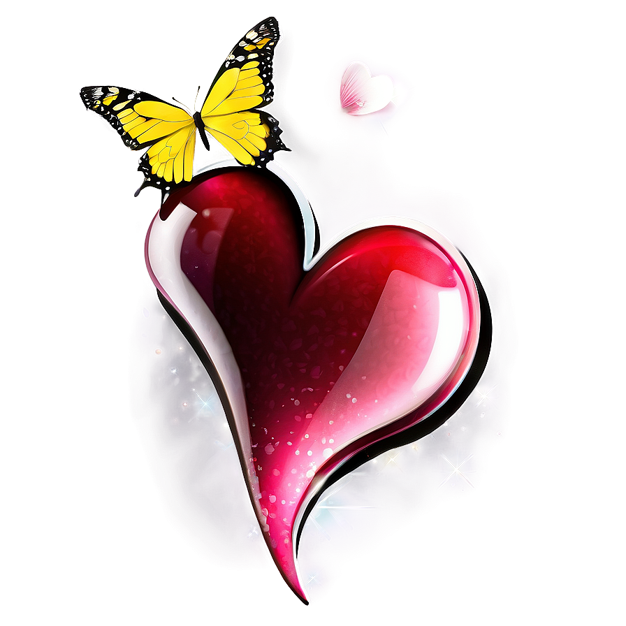 Hearts And Butterflies Png 82 PNG