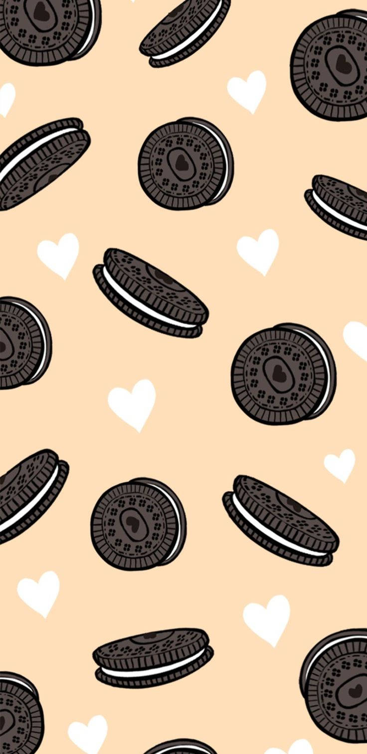 Hearts And Cookie Iphone Wallpaper