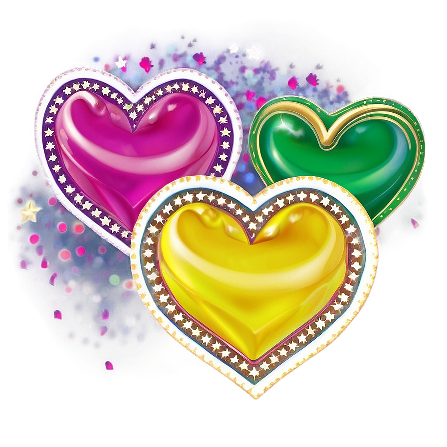 Hearts And Stars Png 05032024 PNG