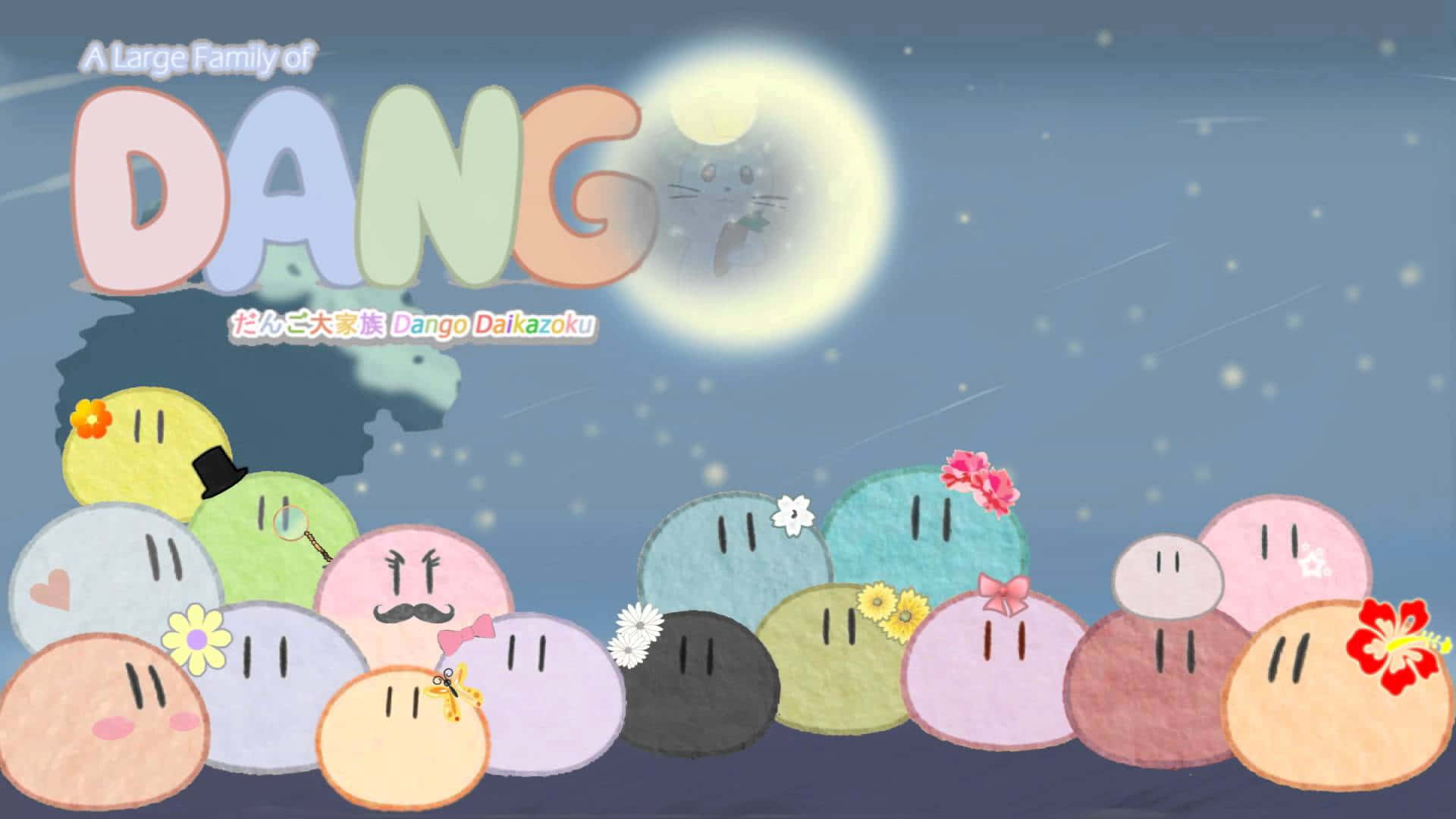 Heartwarming Dango Family From Clannad Anime Wallpaper