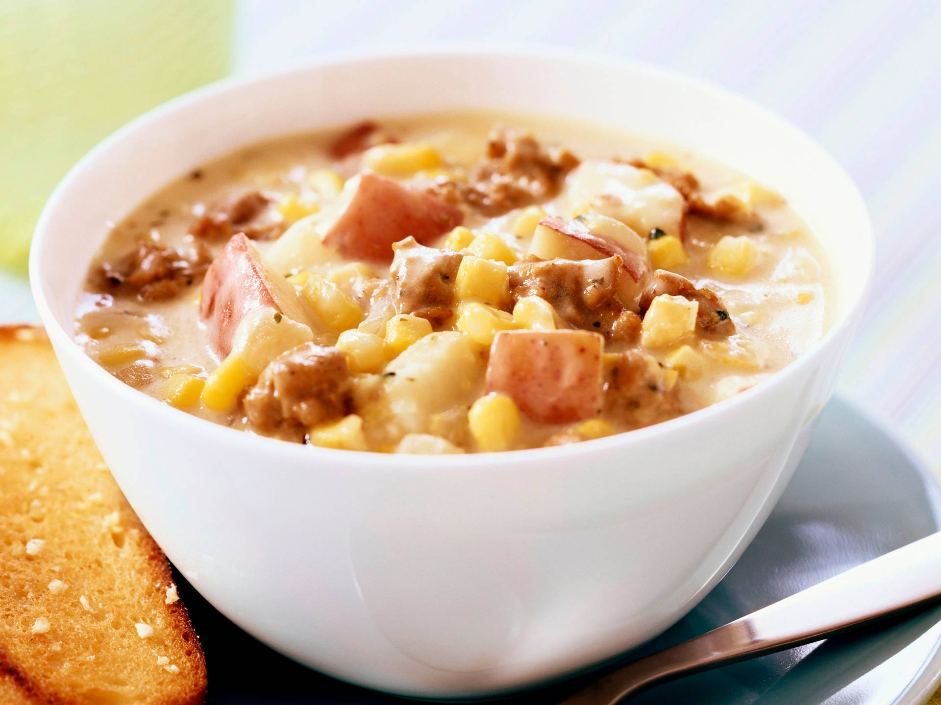 Hearty Delicious Chowder Soup Wallpaper