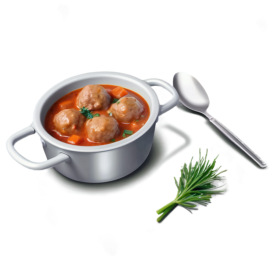 Hearty Meatball Stew Png 06242024 PNG