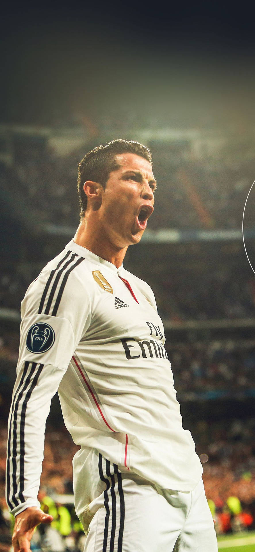 Upphettad Bakgrundsbild Av Cristiano Ronaldo För Iphone Tillgänglig För Nedladdning. Wallpaper
