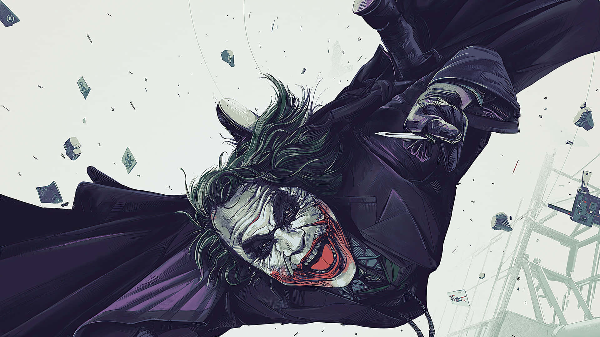 Heath Ledger Dangerous Joker Art Wallpaper