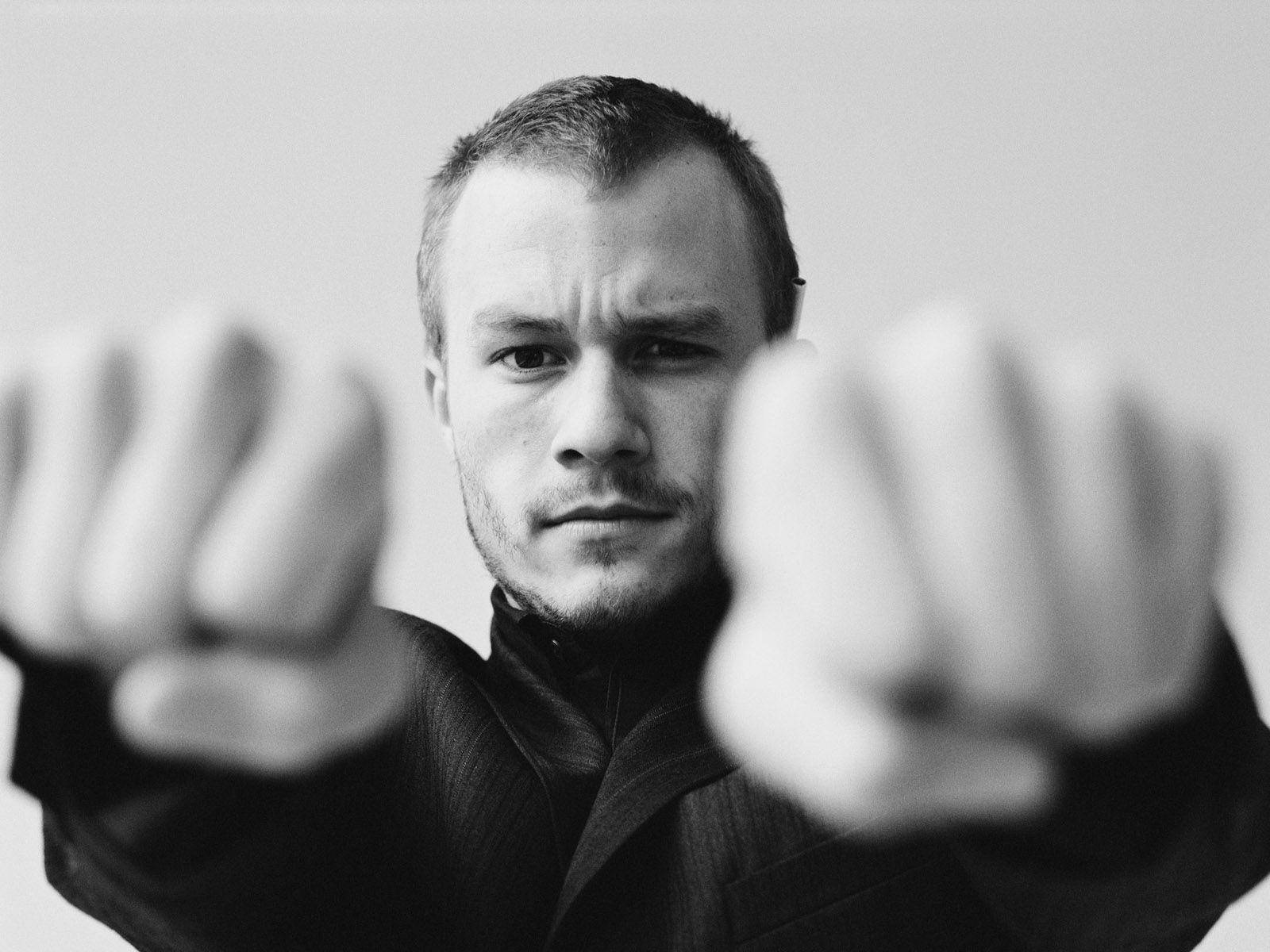 Heath Ledger Fist Pose Wallpaper