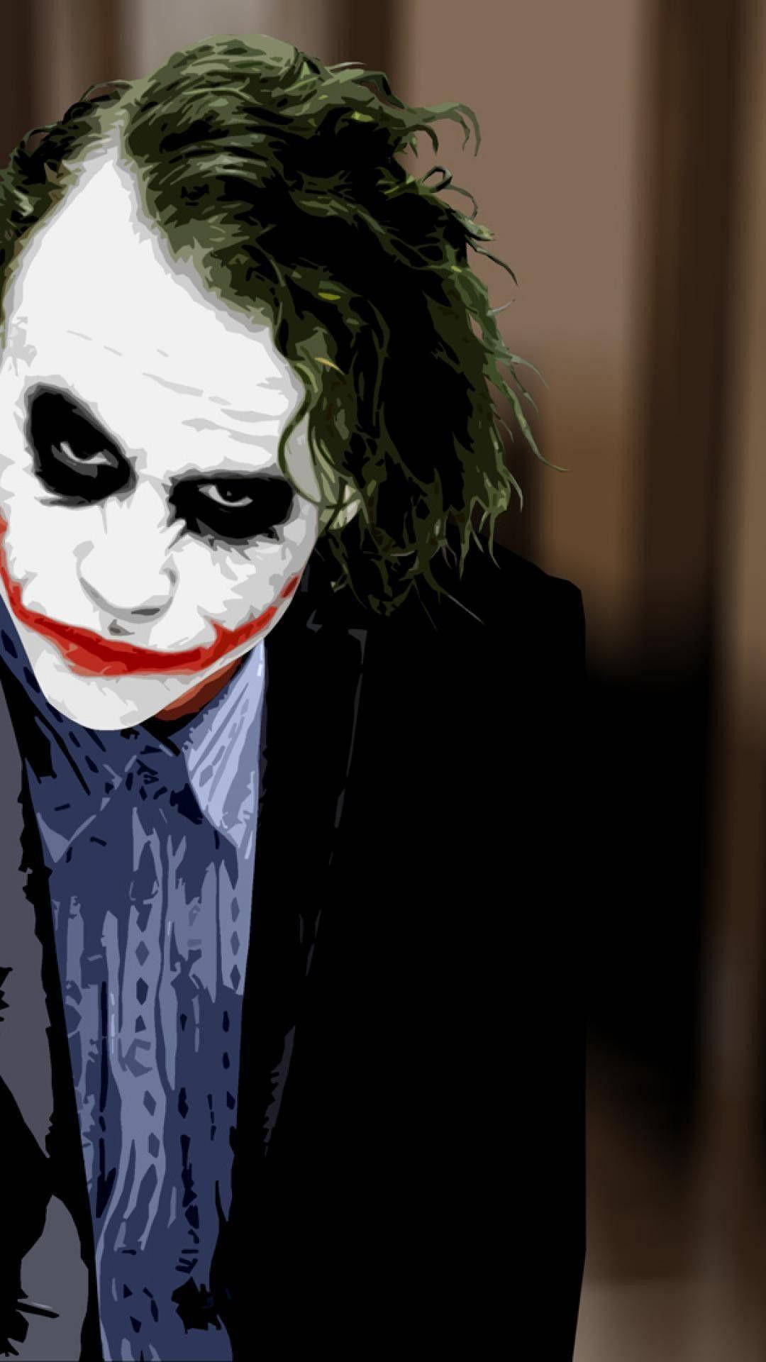 Heath Ledger Joker Arte Digitale Sfondo