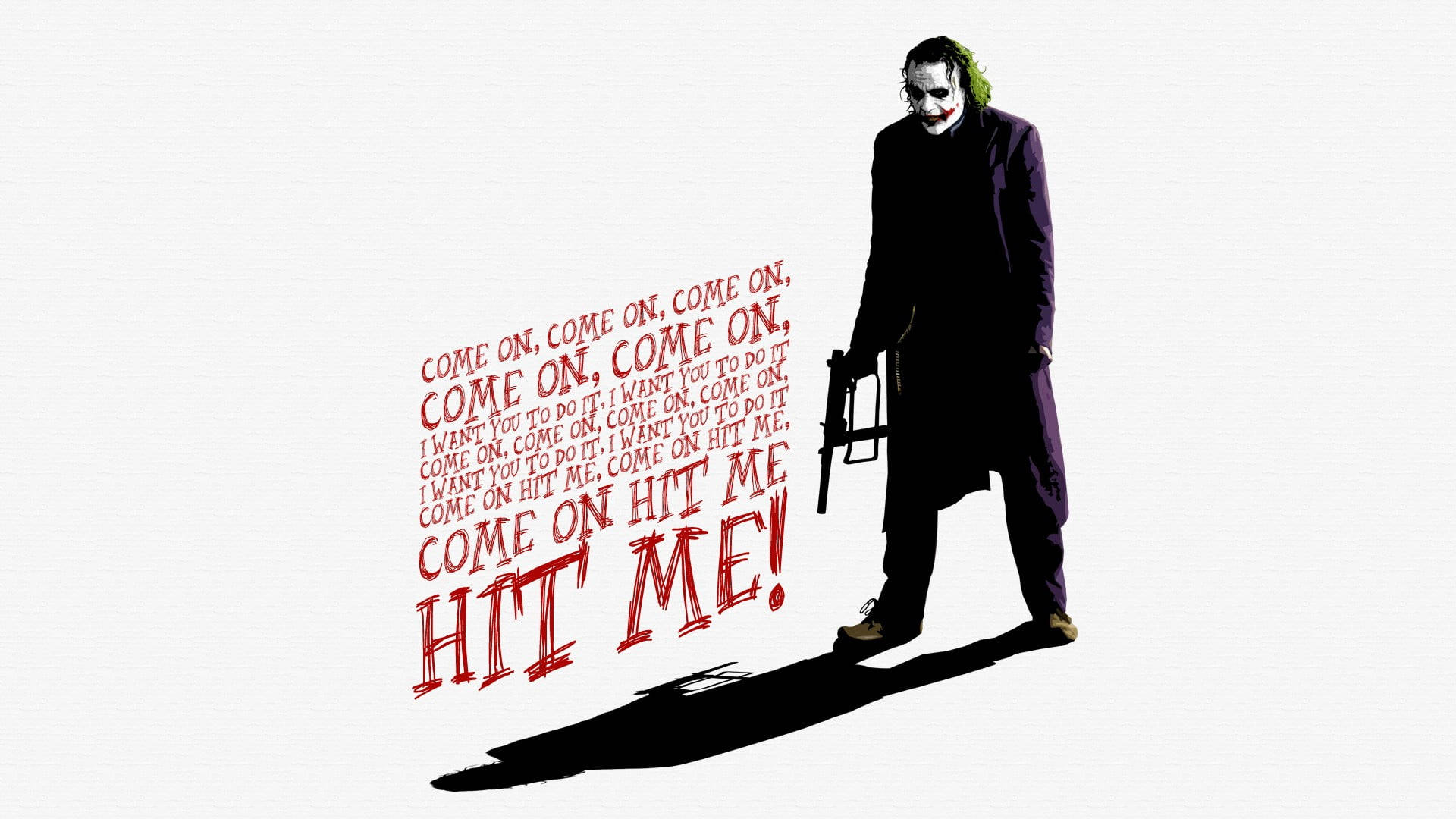 Heath Ledger Joker Hit Me Line