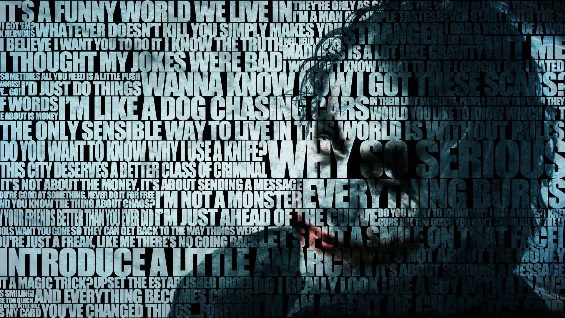 Heath Ledger Joker Linjer Wallpaper