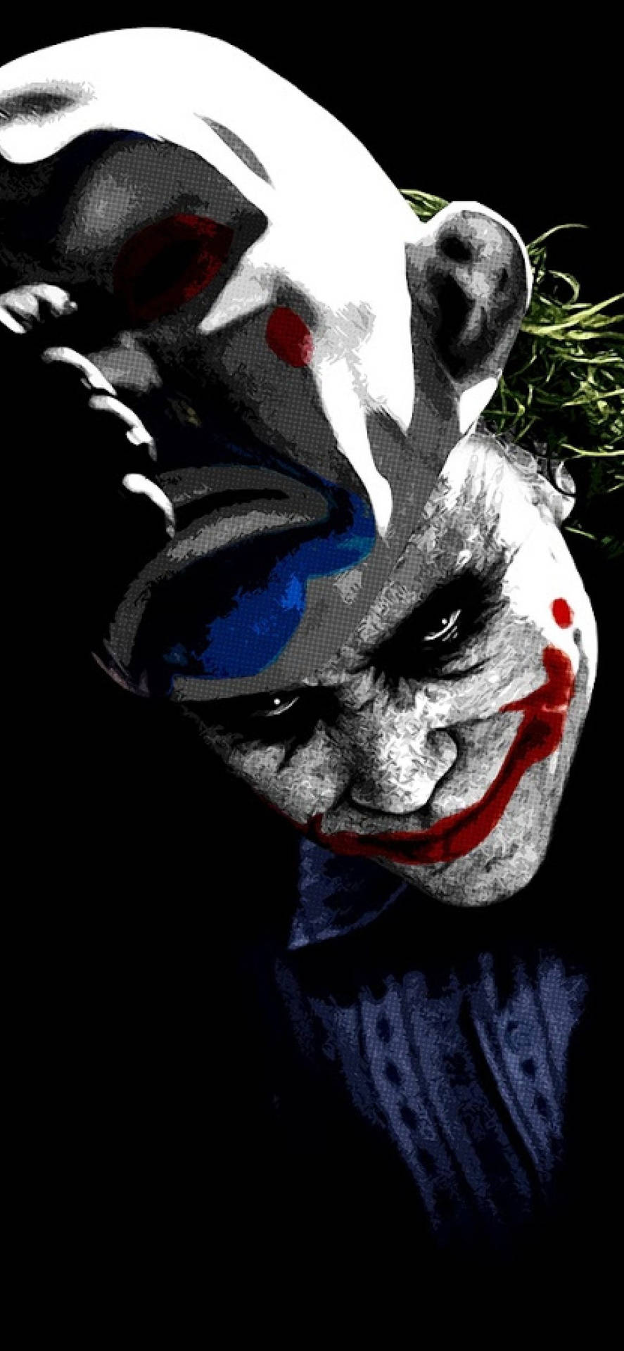 Heath Ledger Joker Maske Wallpaper