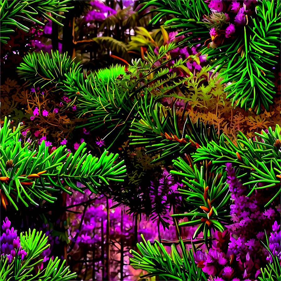 Heather And Pine Forest Png Mqe53 PNG