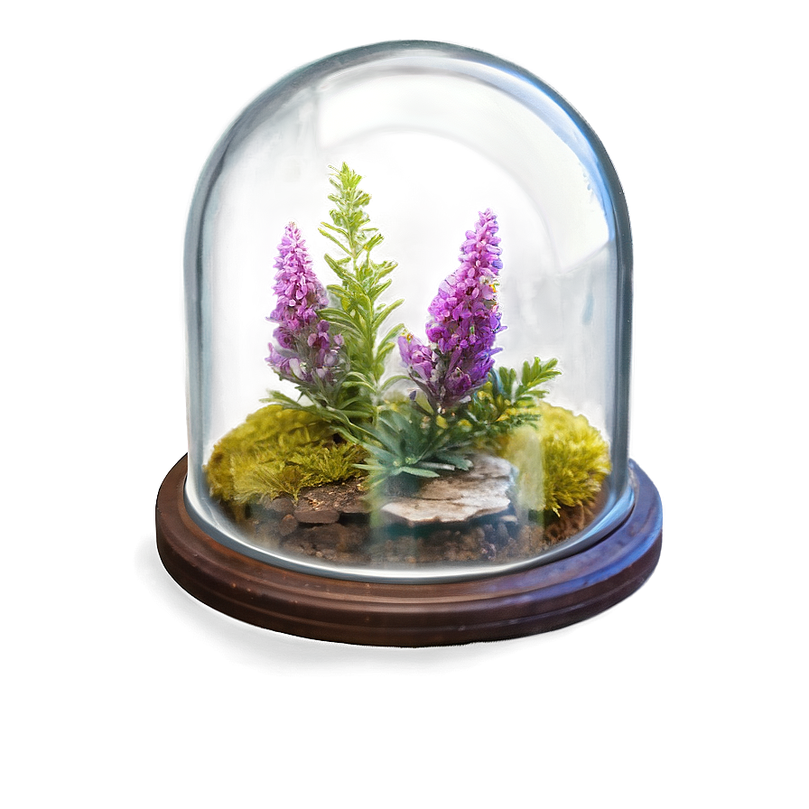 Heather In Glass Dome Png 06122024 PNG