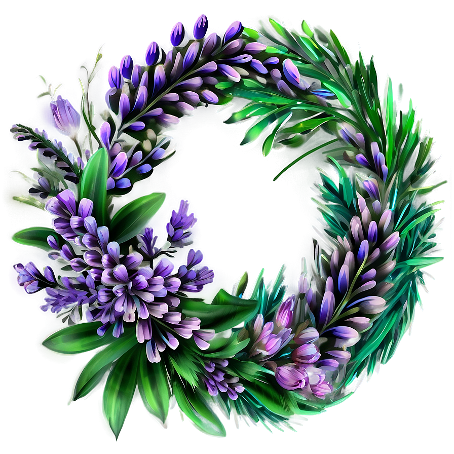 Heather Wreath Design Png Jah58 PNG