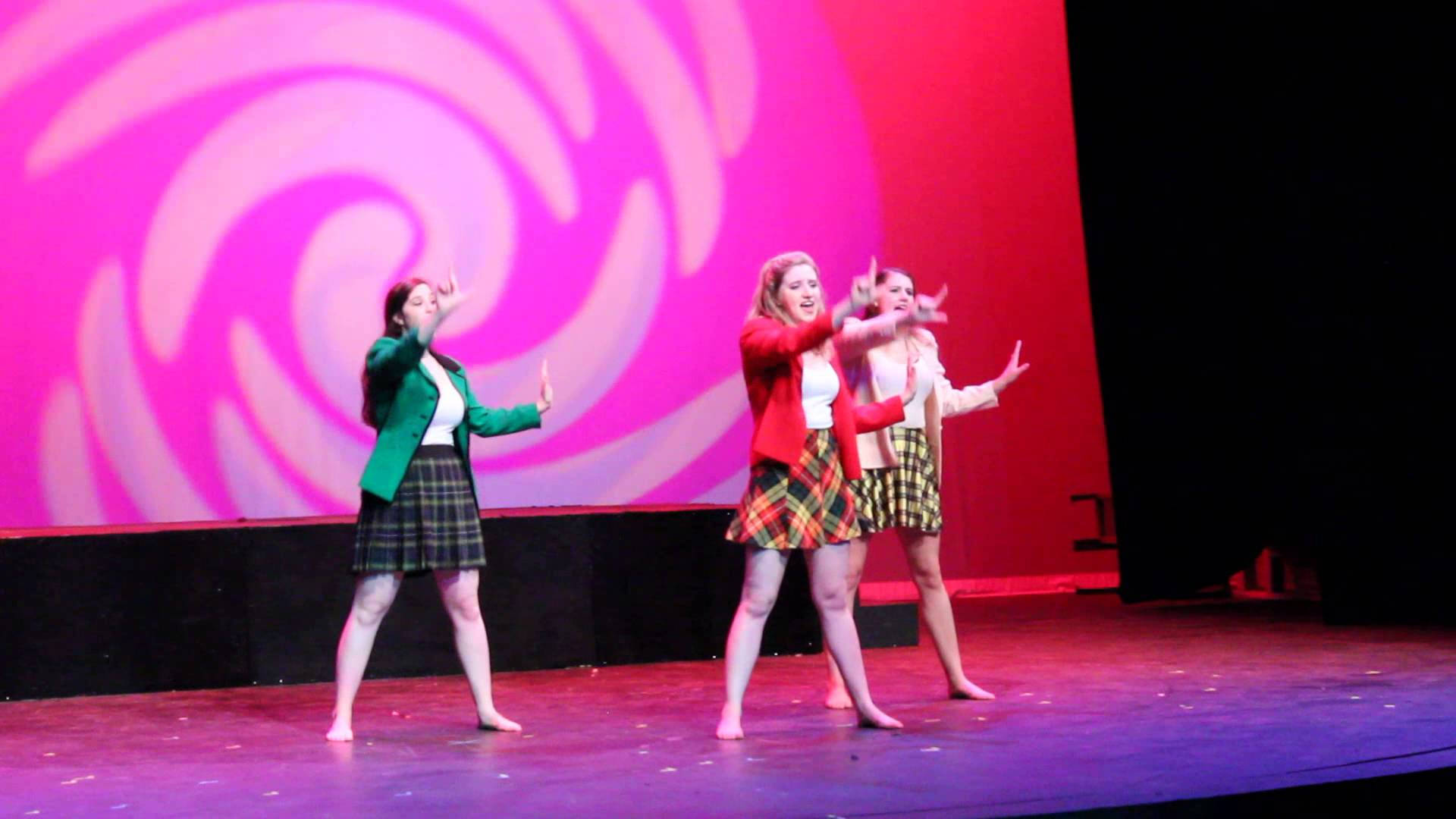 Heathers Performing On Stage Wallpaper